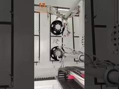 خط الطلاء الآلي للطلاء على الغطاء الحديدي مع طلاء موحد