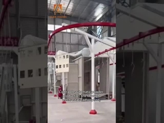 نظام ناقل فوقي تحكم PLC مثبت في السقف مع سرعة متغيرة وصوت منخفض