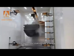 شاشة لمس أوتوماتيكية خط طلاء مسحوق أفقي 16 PCS معيار