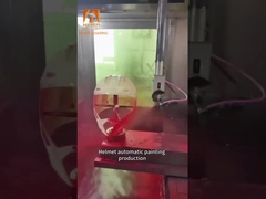 خط طلاء الرذاذ الكهربائي التلقائي الكبير مع استخدام الطلاء ودقة الرذاذ